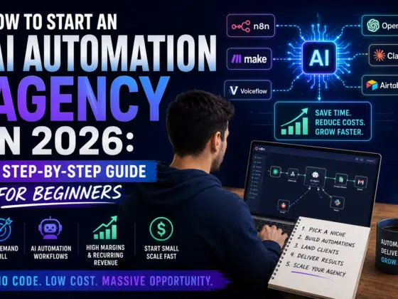 How to Start an AI Automation Agency in 2026 (Beginner’s Guide)